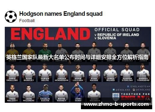 英格兰国家队最新大名单公布时间与详细安排全方位解析指南