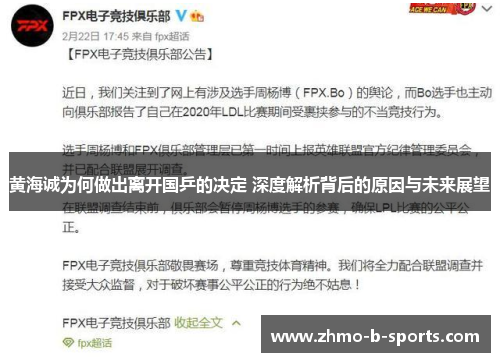 黄海诚为何做出离开国乒的决定 深度解析背后的原因与未来展望